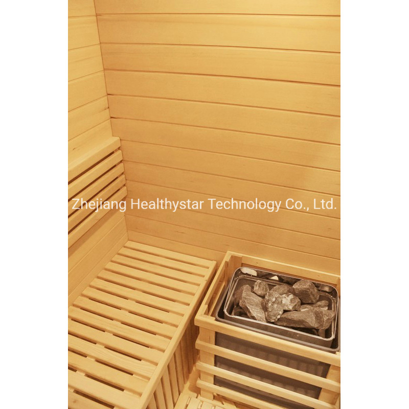 Healthystar Traditional Indoor Wooden 2 Person Sauna Room