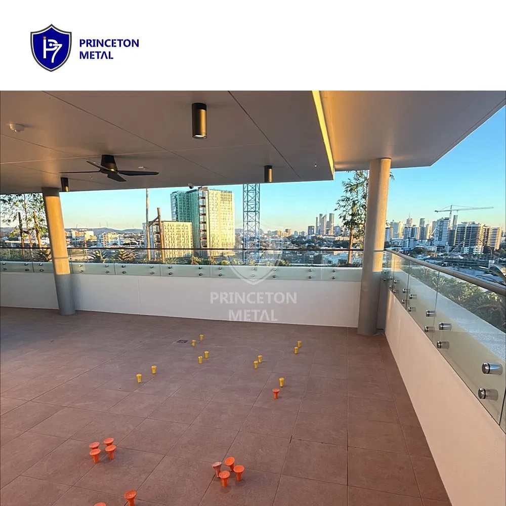 Customized DIY Metal Balustrade System Aluminum Deck Glass Balcony Railing