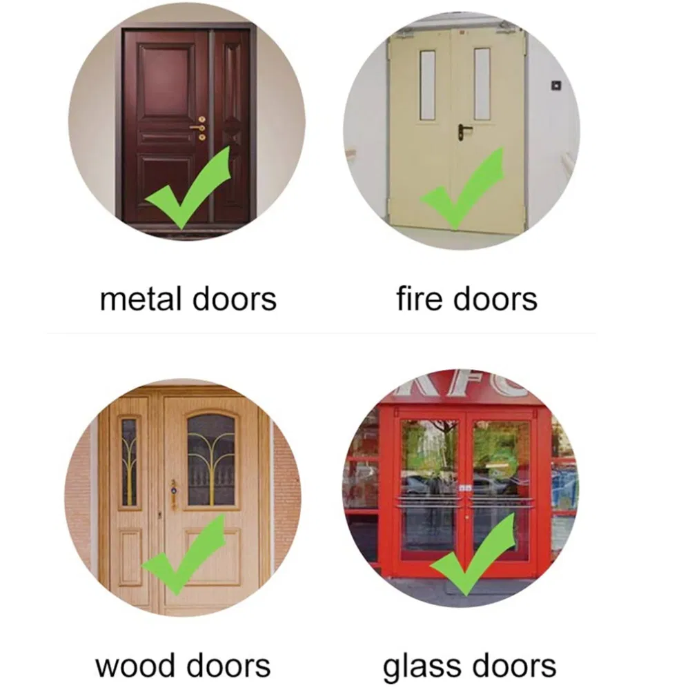 Best Sell Quality Heavy Duty Door Closer 90 Kg Lengthen Arm Other Door Punch-Free Automatic Sensor Door Closer Aluminium 5 Years