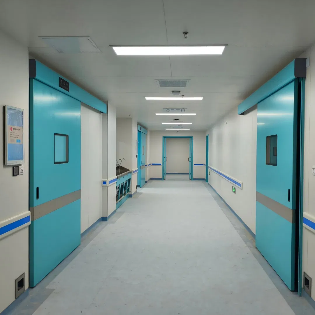 Bacteria-Blocking Impact-Absorbing Sliding Door Operating Room Door