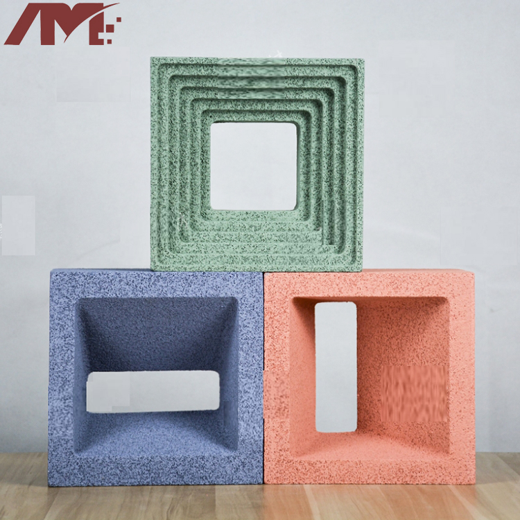 Chinese Decorative Outside Wall Villa Building Material Red Hollow Wall Bricks