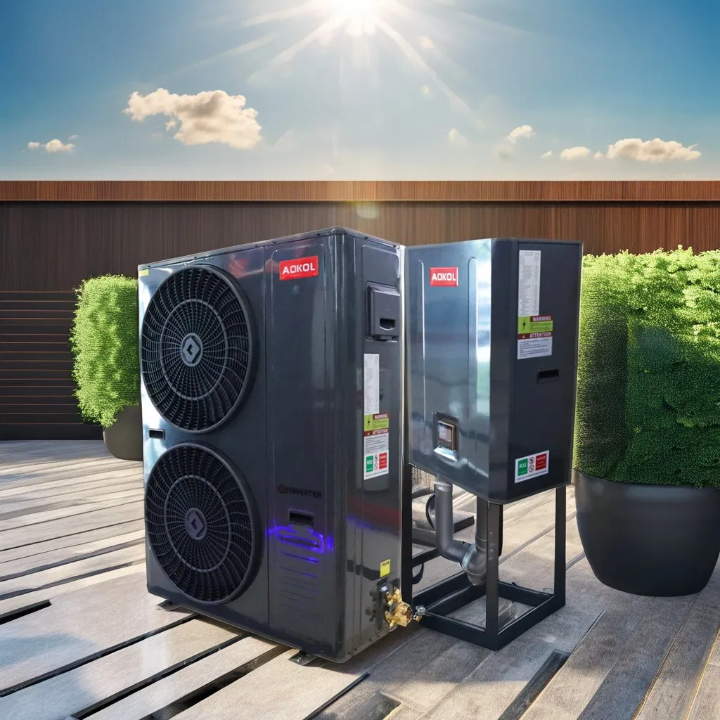 Europe New Energy Split R32 16kw 18kw Heat Pumps,Evi DC Inverter Air to Water Heat Pump with Smart WiFi Control.ERP a+++, Floor Heating Central Air Conditioning