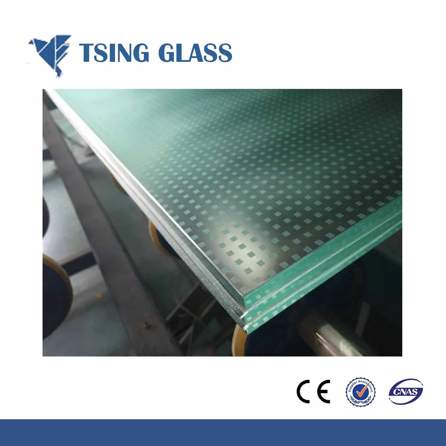3-6mm Frosted Silk Screen Printing Decorative Glass