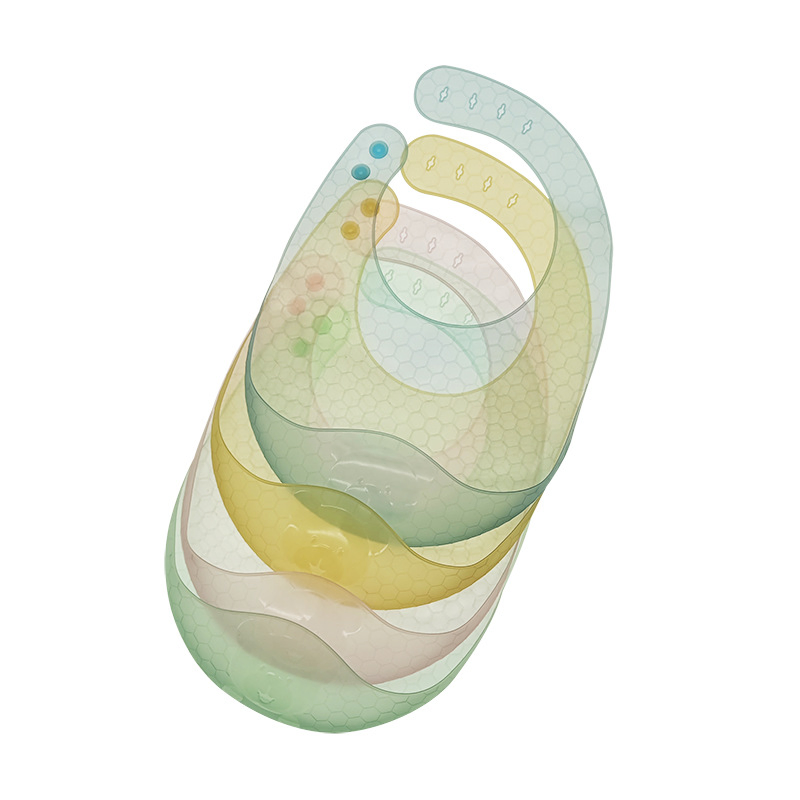 High Quality Custom Lightweight Waterproof Silicone Bib for Baby Products