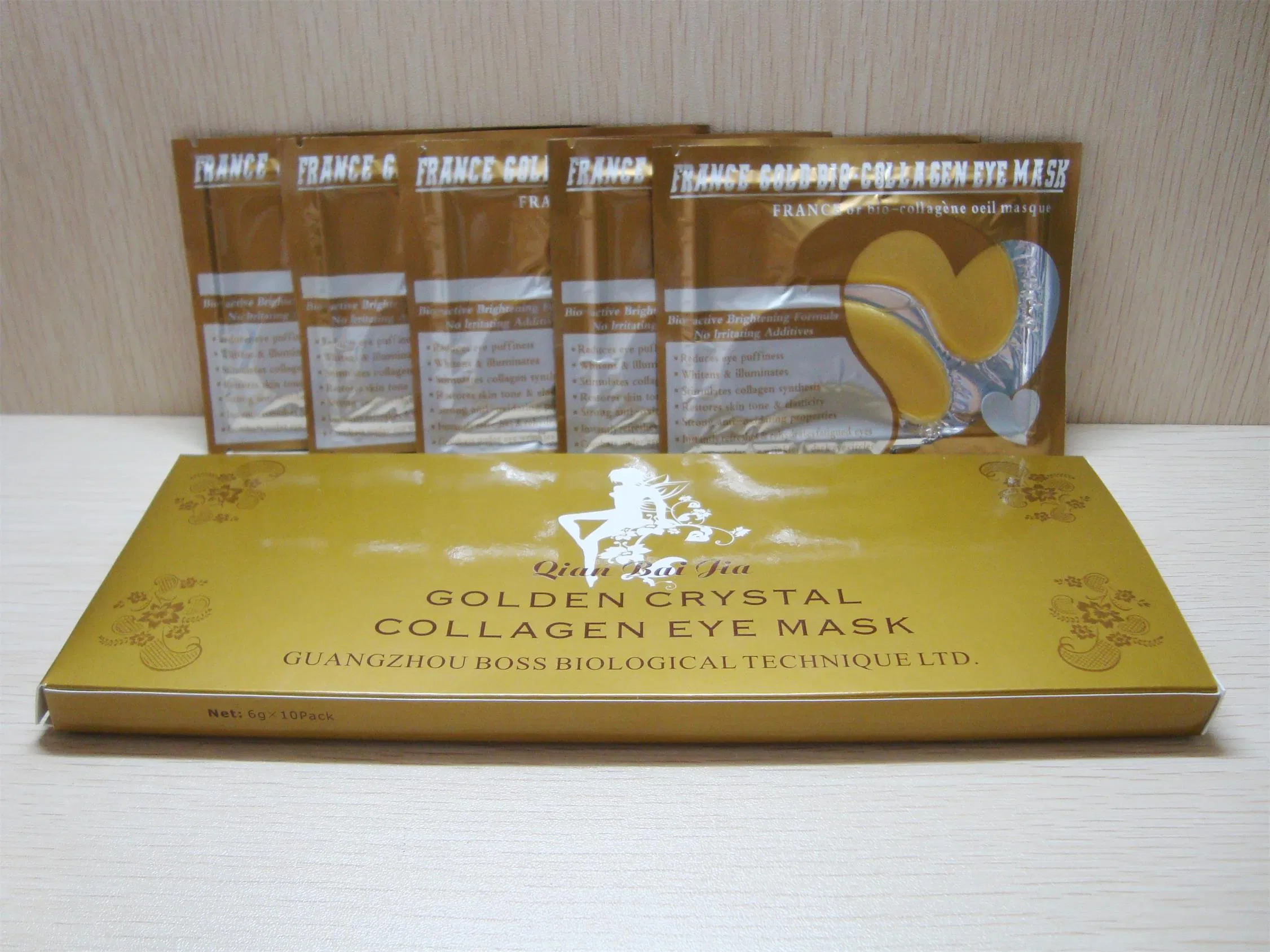 Safe Herbal Gold Collagen Eye Mask for Eye Anti-Wrinkle