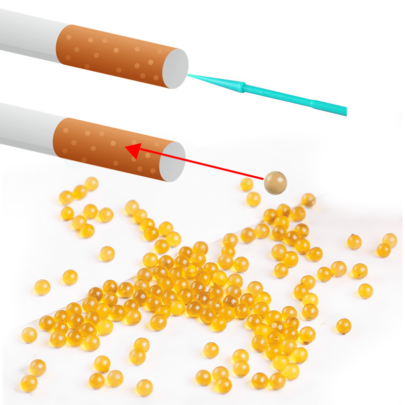 100PCS Mix Fruit Flavor Menthol Capsule Mint Beads Explosion Pops Cigarette Filter Brush Ball for Smoking Holder Accessories