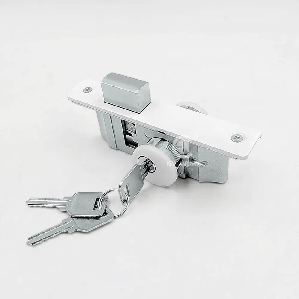 Aluminum Alloy Door Accessories Straight Tongue Double-Open Kfc Door Lock