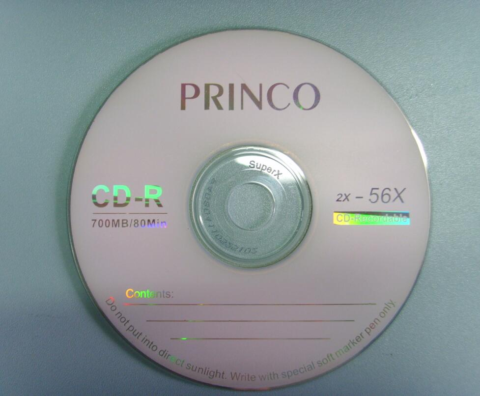 Чистые DVD-R диски Princo 16X, 4.7ГБ, оптом