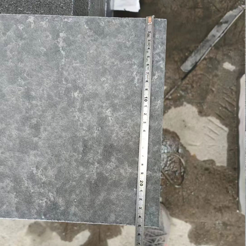 Flamed Basalt Tiles Honed Sesame Black Granite G654
