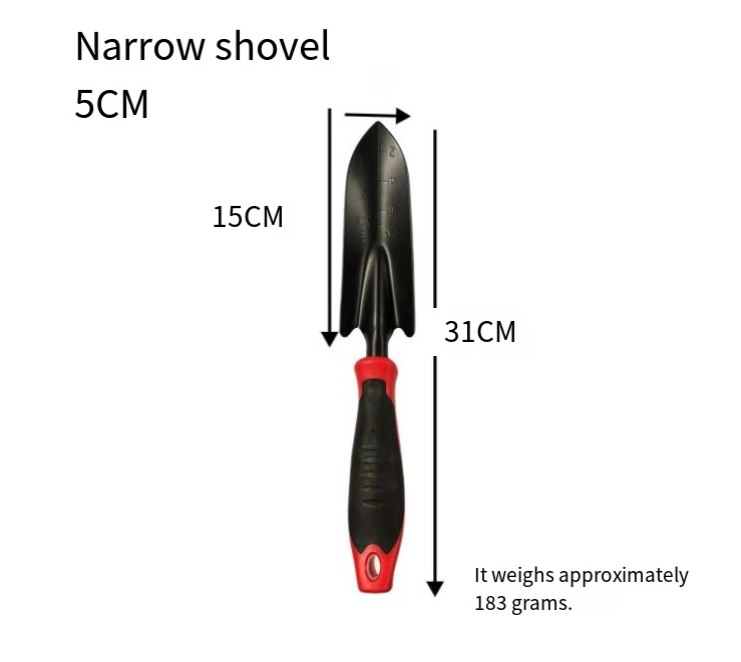 Black 6 PC Indoor Outdoor Garden Planting Transforming Garden Tool Set