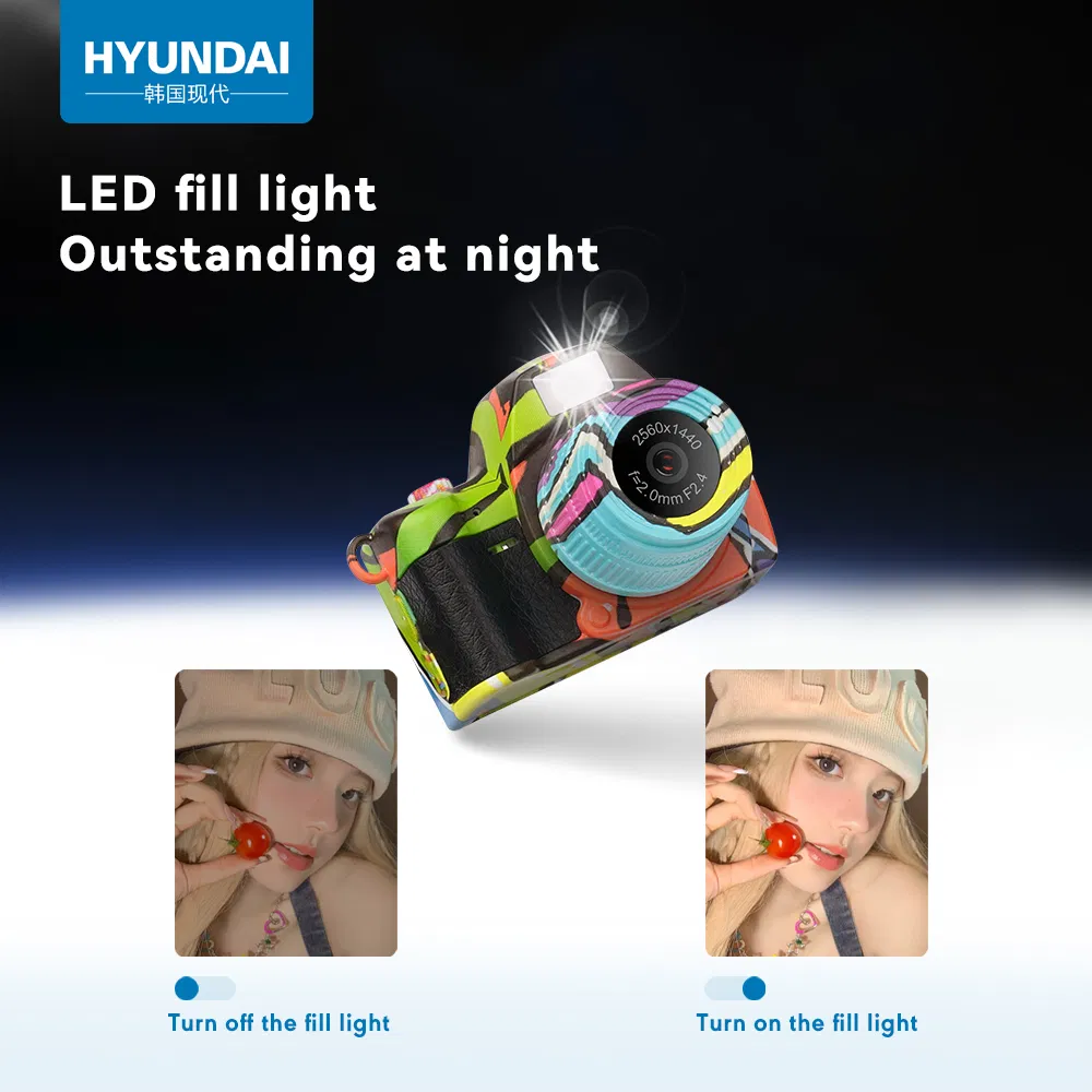 Hyundai 2K 1440p HD Mini WiFi 1.47 Inch IPS Color Screen Sport Action Video Camera