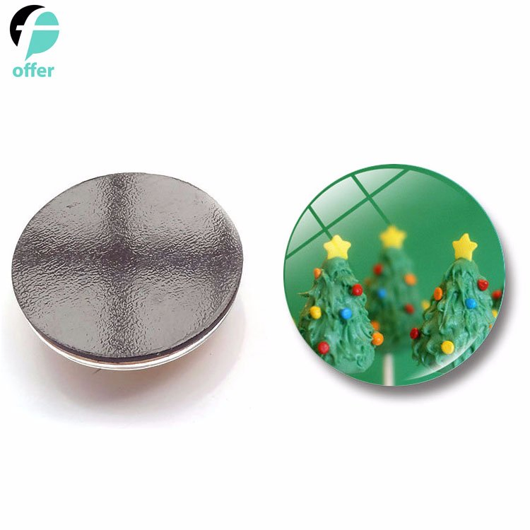 Christmas Tree Series Time Gem Magnetic Glass Refrigerator Sticker