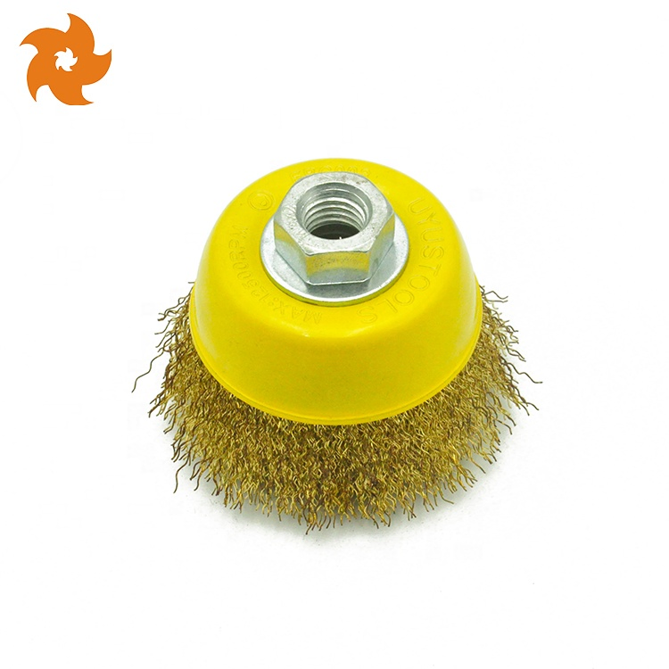 5 Inch Grinding Machine Polishing Durable Crimped Steel Wire Cup Brush