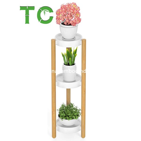 Cheap Price Bamboo Plant Stand Indoor 3 Tier Tall Corner Plant Stand - Flower and Plant Display Rack - Pot Holder Shelf