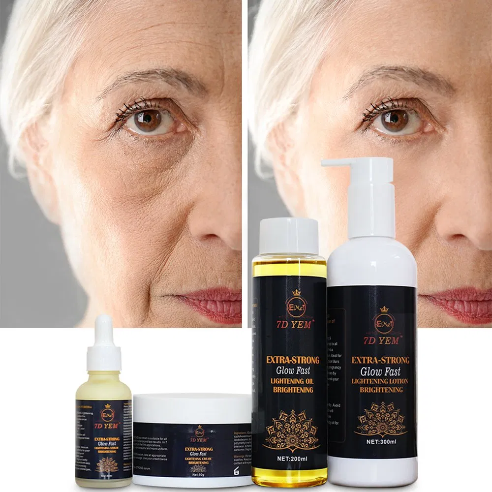 Natural Safe Glutathione Whitening Skin Care Set Women Moisturizes Hydrating Anti-Aging Firming Skin Set Lotion