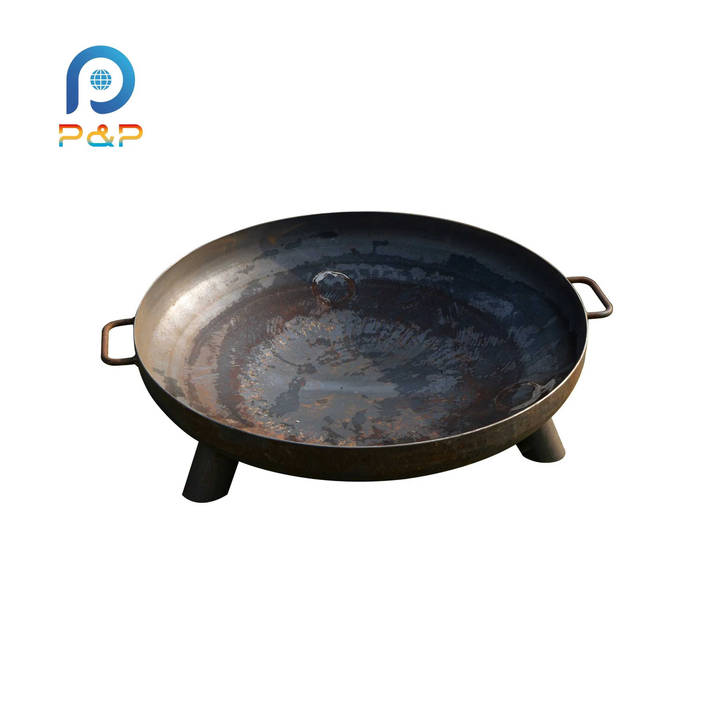 Стальной уличный очаг для семейных посиделок