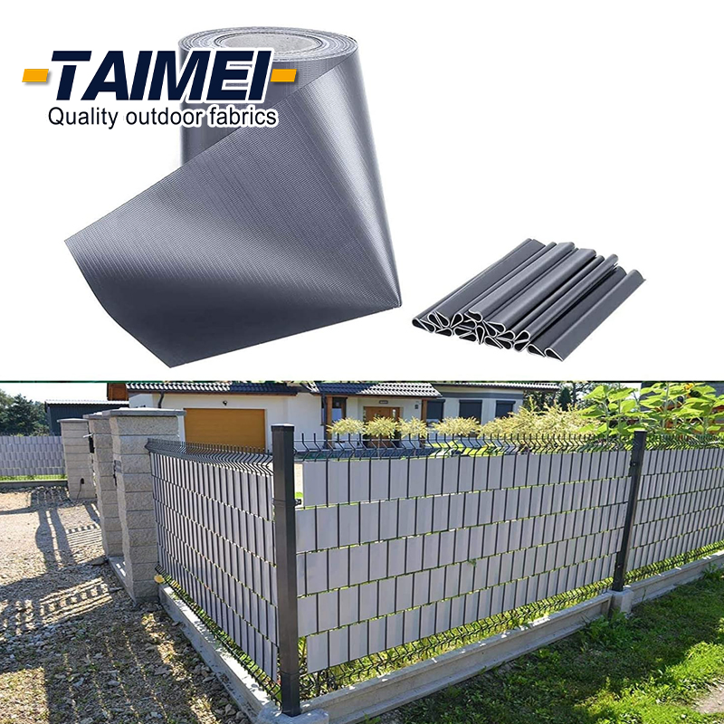 19cmx35m, 19cmx50m, 19cmx70m PVC Tarpaulin Flexible PVC Stripe Fabric Privacy Screen Fence for Garden Fence