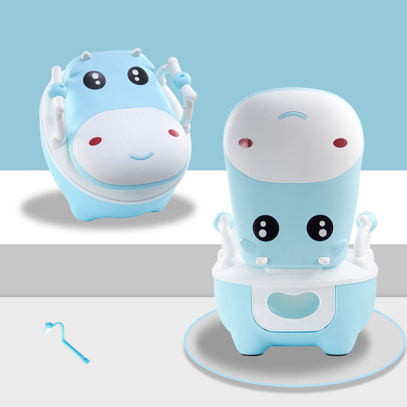 Portable Cute Design Car-Shaped Plastic Kids Urinal with PU Pad for Infants