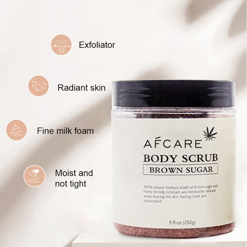 OEM/ODM Private Label Dead Sea Salt Coconut Rose Exfoliating Sugar Body Scrub