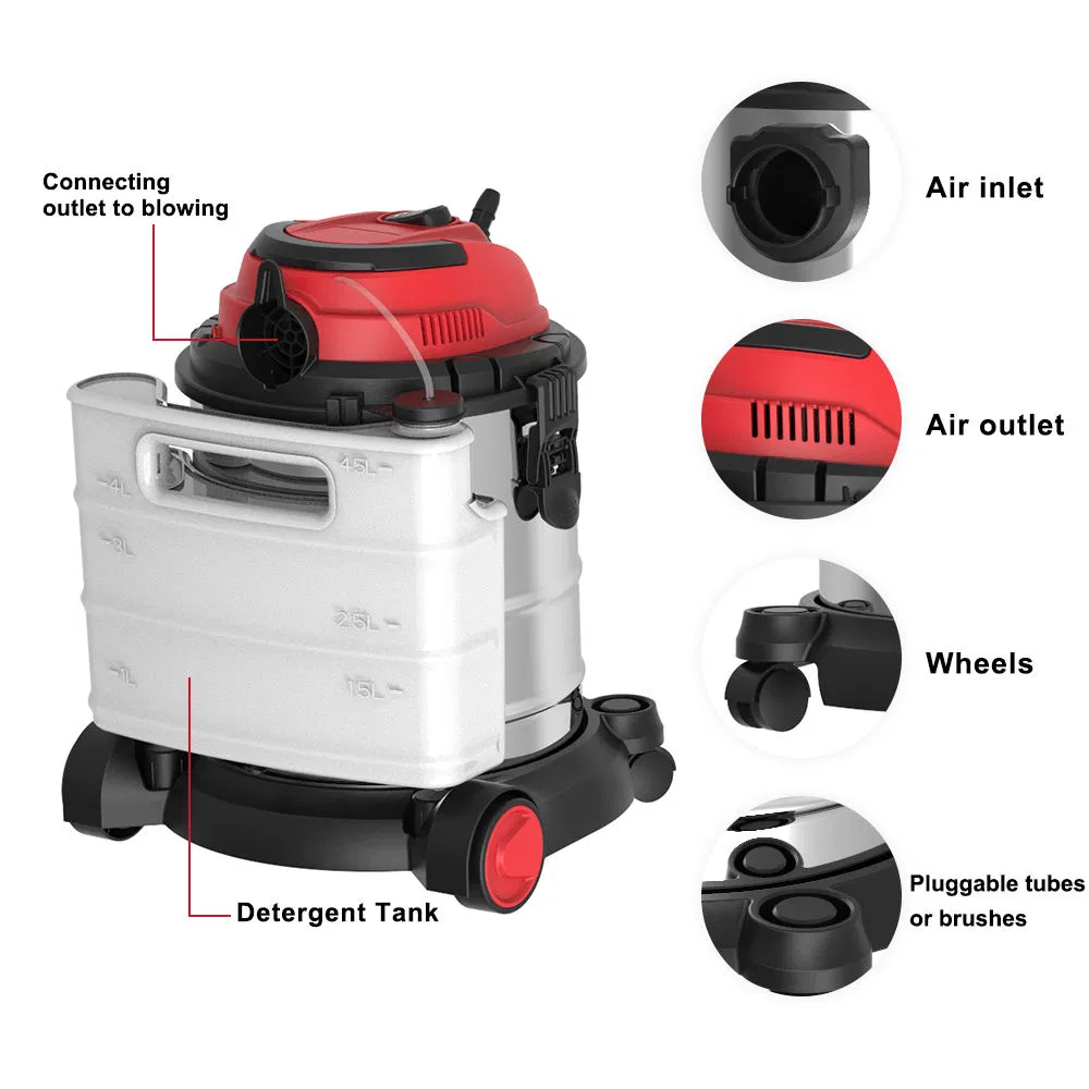 4 Jn 1 Functional Portable Carpet Vacuum Cleaner Blower Function Dry and Wet Vacuum Cleaner