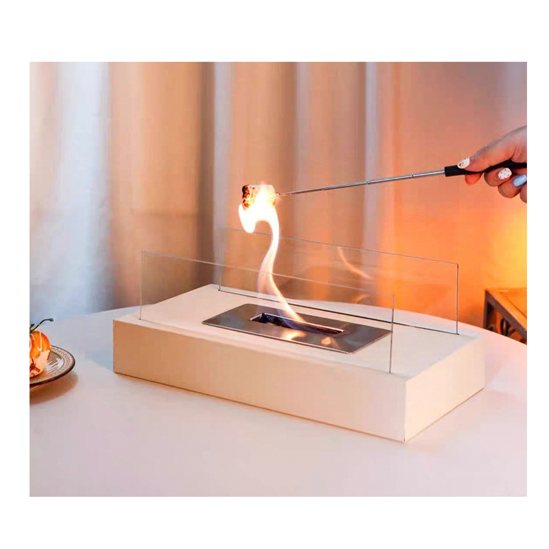 Stone Smokeless Ethanol Fire Pit Charcoal Support Flange Coffee Outdoor Table Fireplace