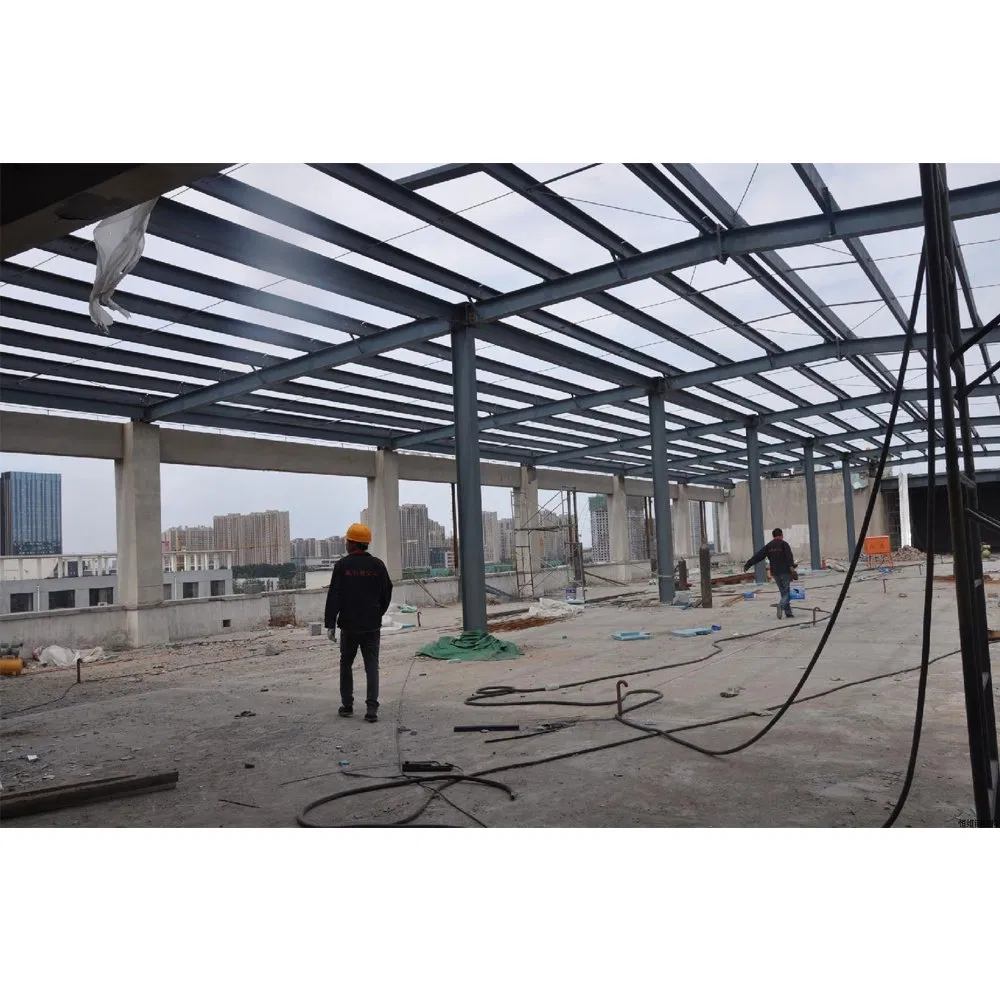 Sandwich Panel Cladding Prefabricated Metal Frame Storage Shed Steel Structure Building