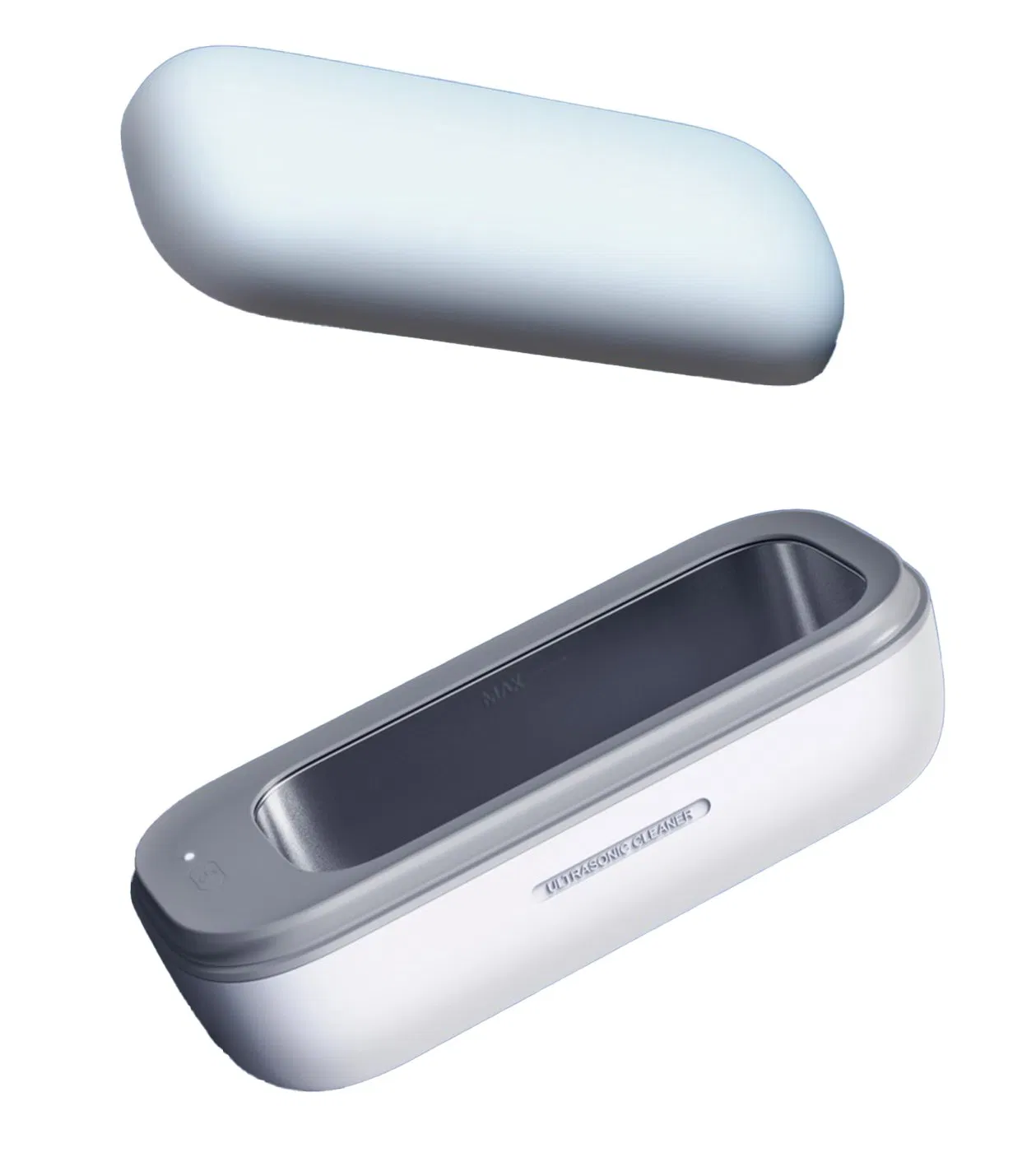 Simple Modern Household Use White Ultrasonic Cleaner for Eyeglass