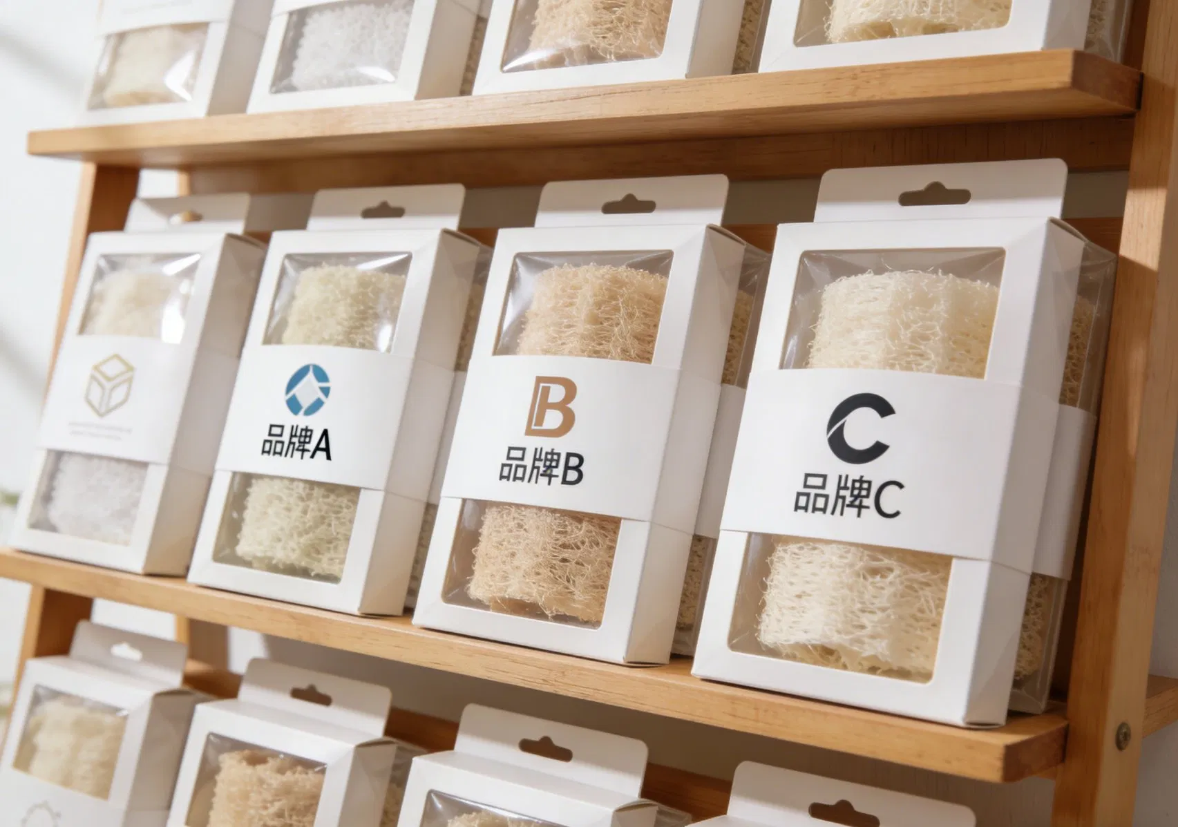 OEM/ODM Natural Loofah Bath Sponges Manufacturer Bulk Supply for Cosmetic & Household Cleaning Brands