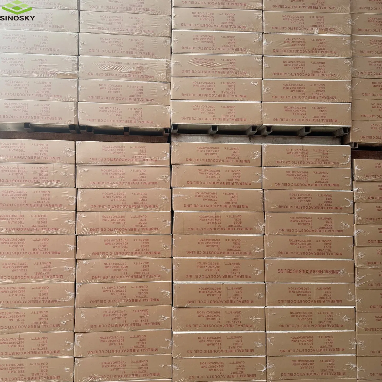 Super Quality Builing Materials Mineral Fiber Ceiling Tile Wool Board ISO9001