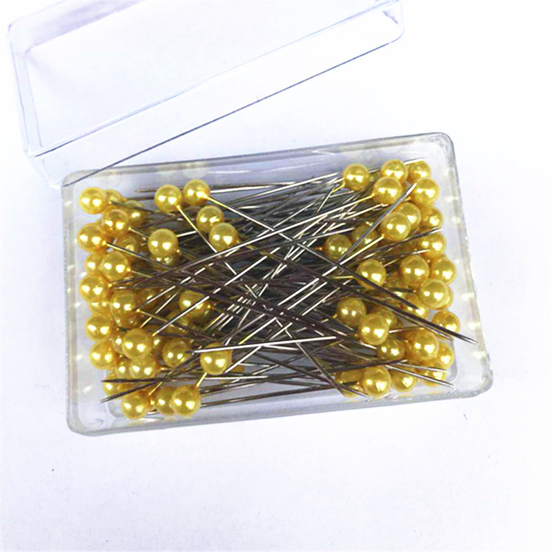 Colorful 100PCS Matt or Light Pearl Pin Box