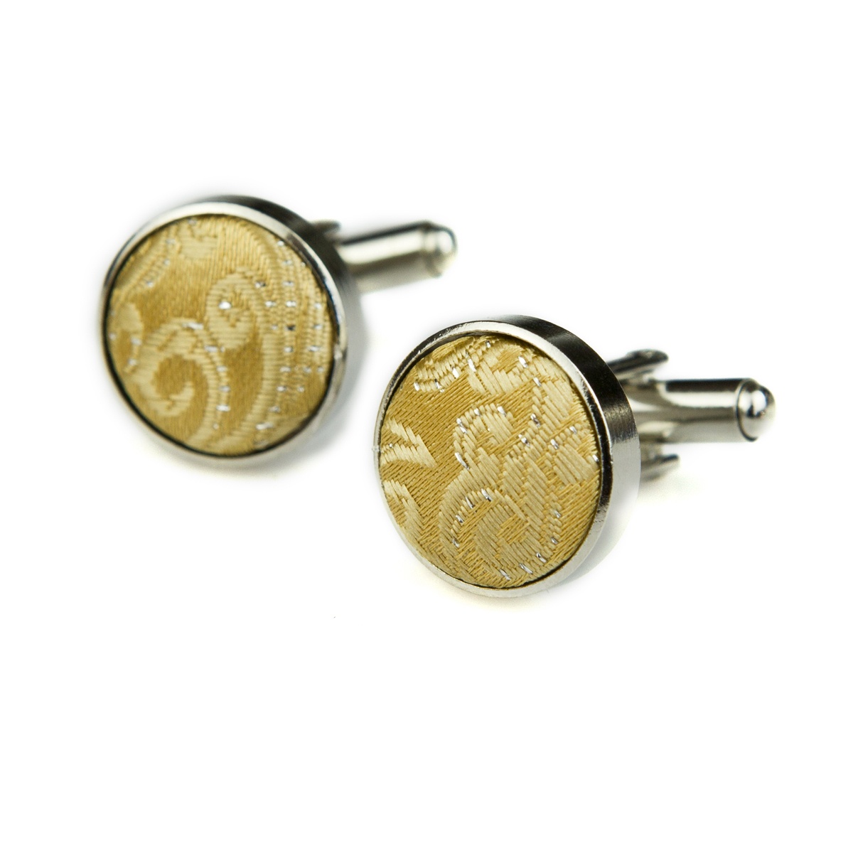 Запонки мужские тканевые декоративные