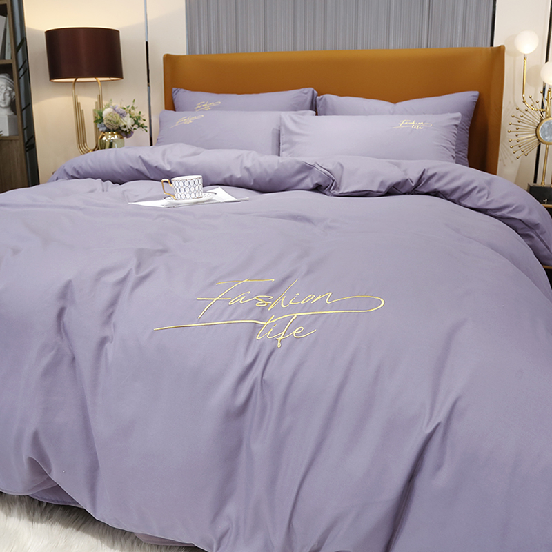 Washed Cotton Comforter Bedding Product China Embroidery Bedding Hotel