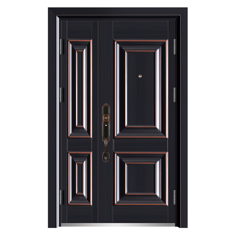 New Modern Square American Panel Steel Security Extrance Door