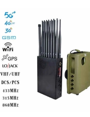 Портативный глушитель сигналов сотовой связи и WiFi, 24 диапазона