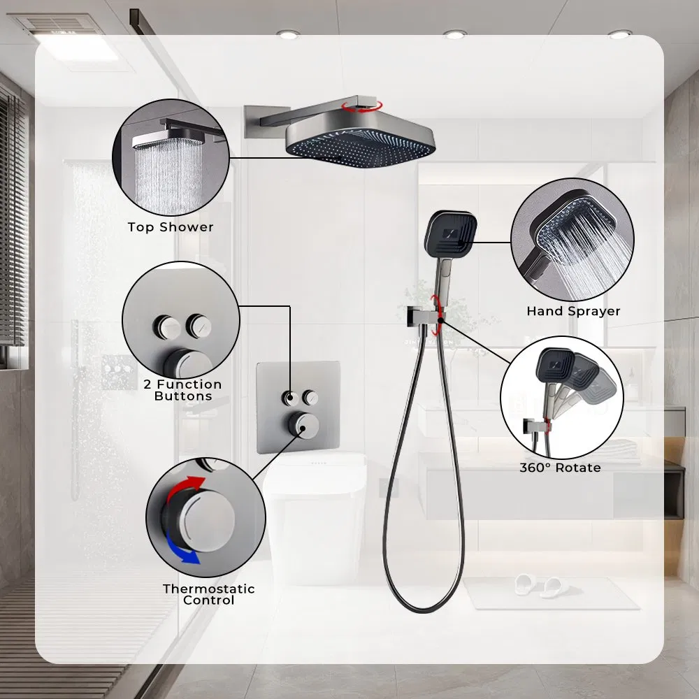 Термостатический смеситель для душа Luxurious Brass