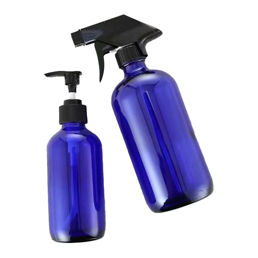Premium 16oz Multicolor Boston Round Glass Bottles for Chemicals