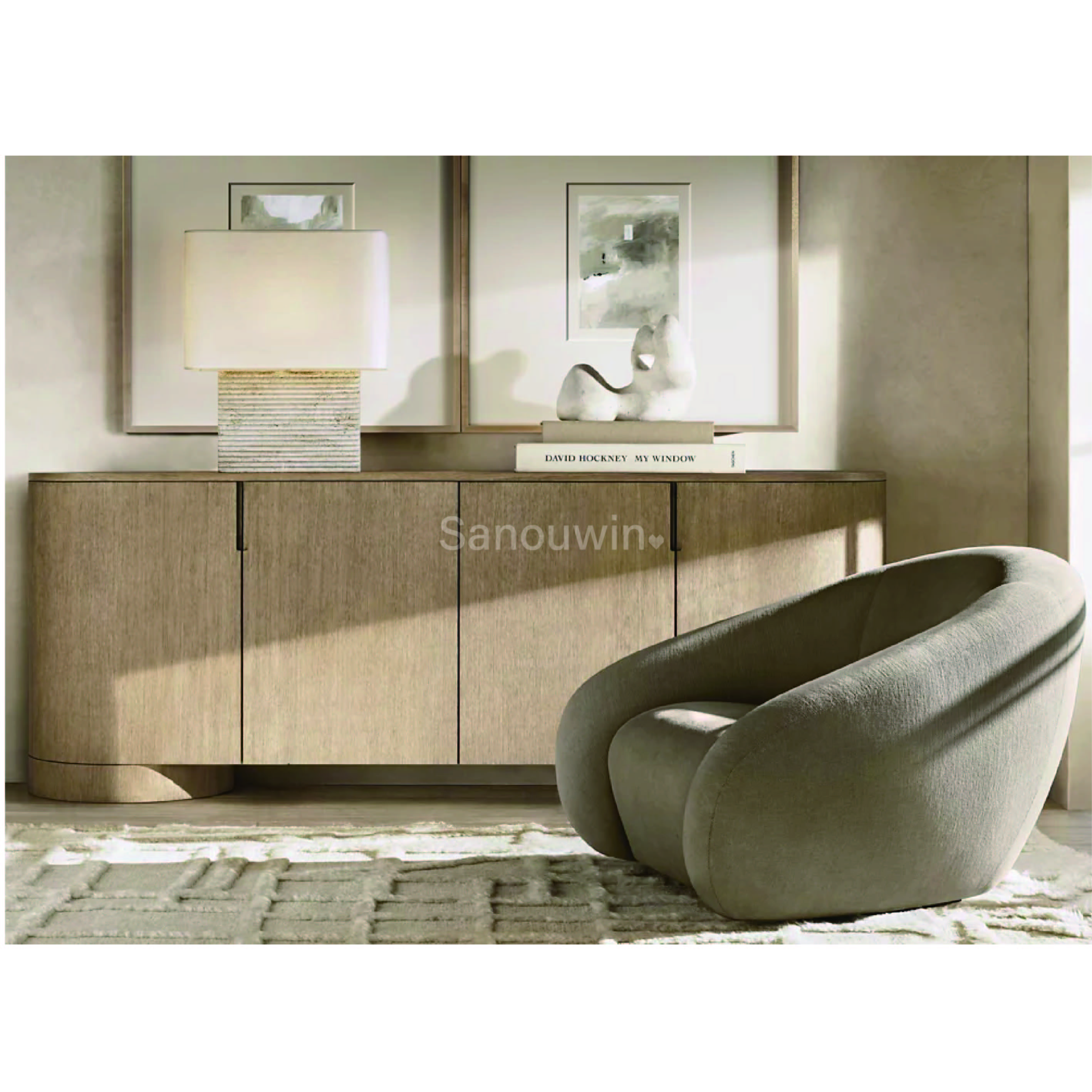 Мебель для гостиной итальянский стиль модульный диван дерево