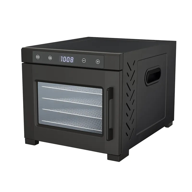 Professional Home Countertop Digital Stainless Steel 6 Trays Food Fruit Veggie Dehydrating Dryer Machine Dehydrates
