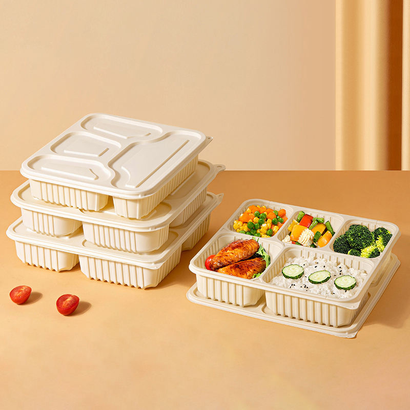 3 Compartment Takeaway Blister Clamshell Microwave Cornstarch Lunch Box