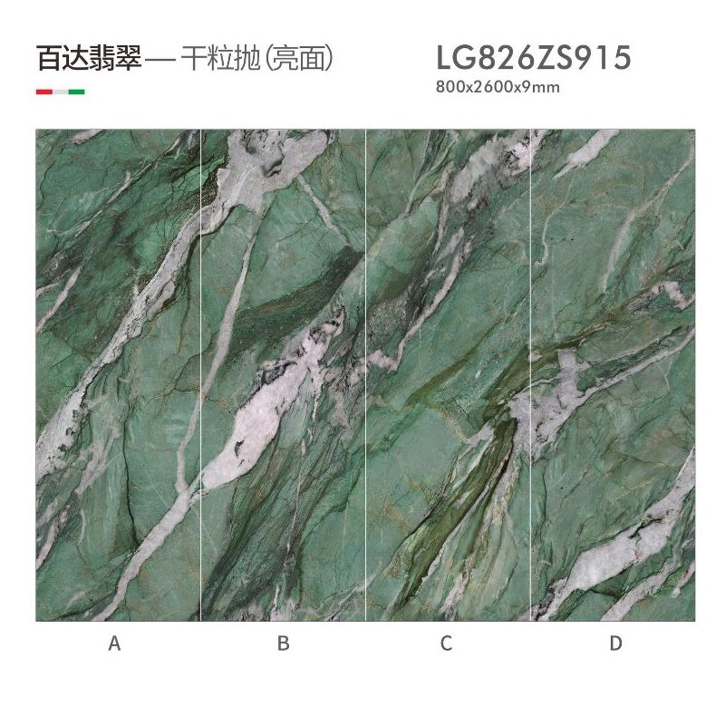 Big Size Slab Porcelain Tile Modern Design Marble Look Sintered Stone Slabs 9mm Thickness High Glossy Finished Sintered Stone Tile for Modern Interior Design