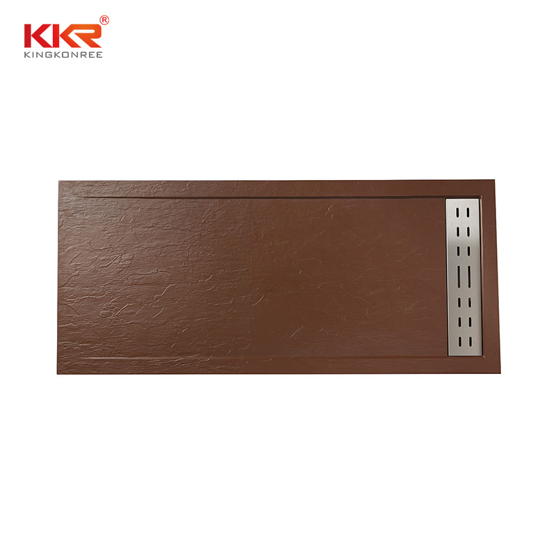 Cut to Size Solid Surface Shower Tray Stone Shower Base