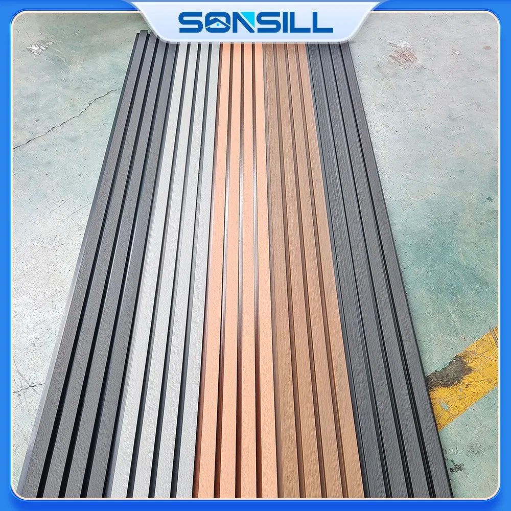 Sonsill Manufacturers Price Waterproof WPC Exterior Co Extrusion Wall Cladding WPC Wall Panel Outdoor