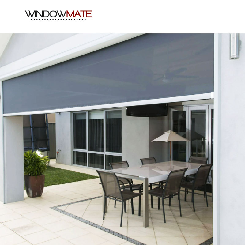 Motorized Roller Blinds Windproof Roller Blinds Motorized for Balcony
