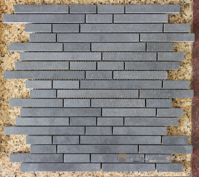 China Mosaic, Basalt Mosaic Stone, Grey Basalt Lava Stone Tiles