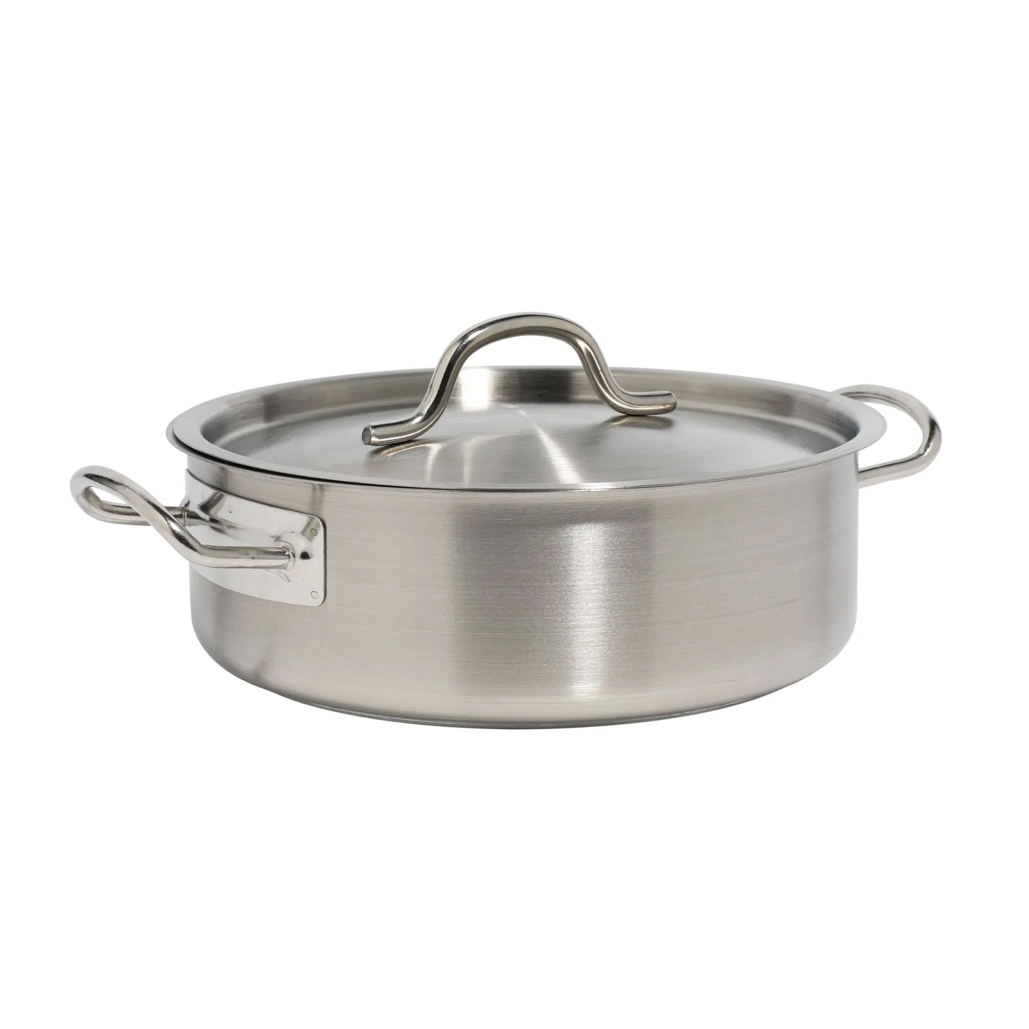 03 Style Wholesale Induction Cookware Set Round Stainless Steel Stew Pot