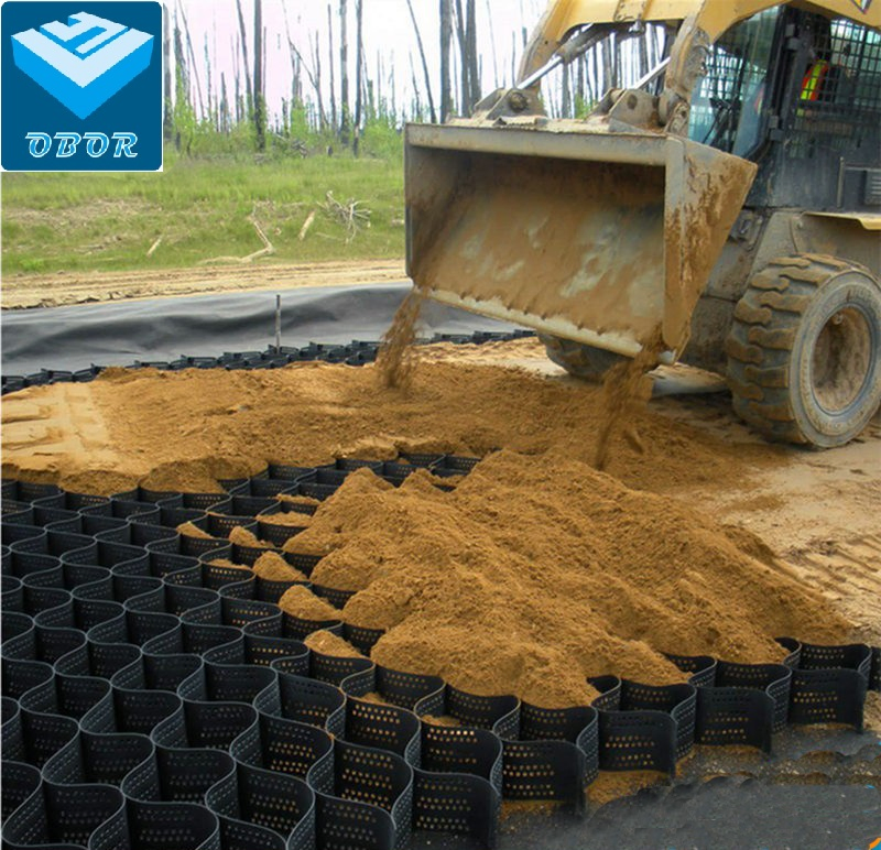 Driveway Grid Earthwork Material HDPE Geocell 150mm 200mm
