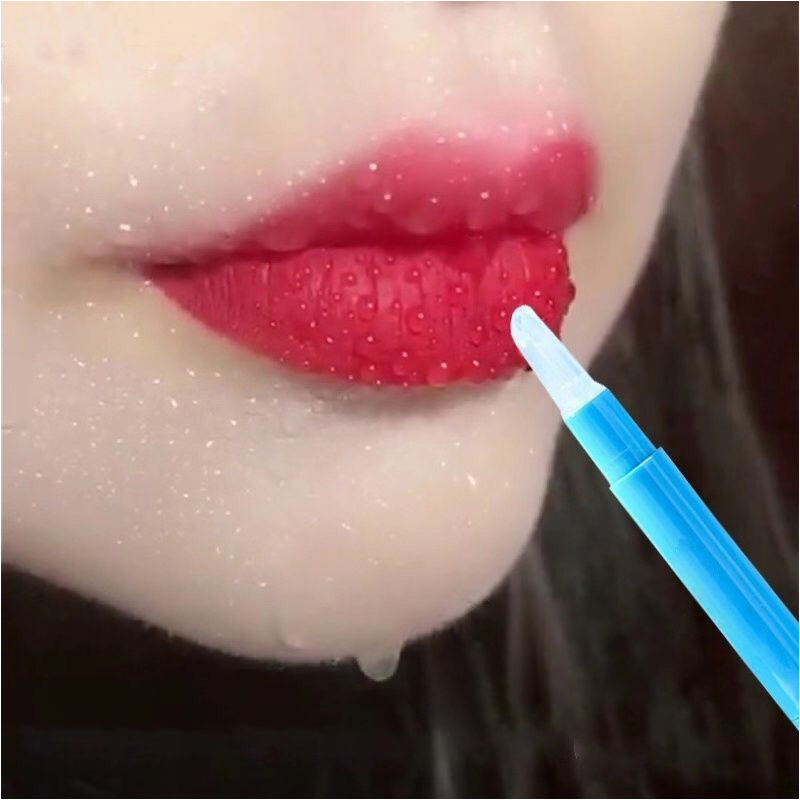 OEM Blue Lipstick Raincoat Transparent Moisture Do Not Stick to Cup Lip Gloss