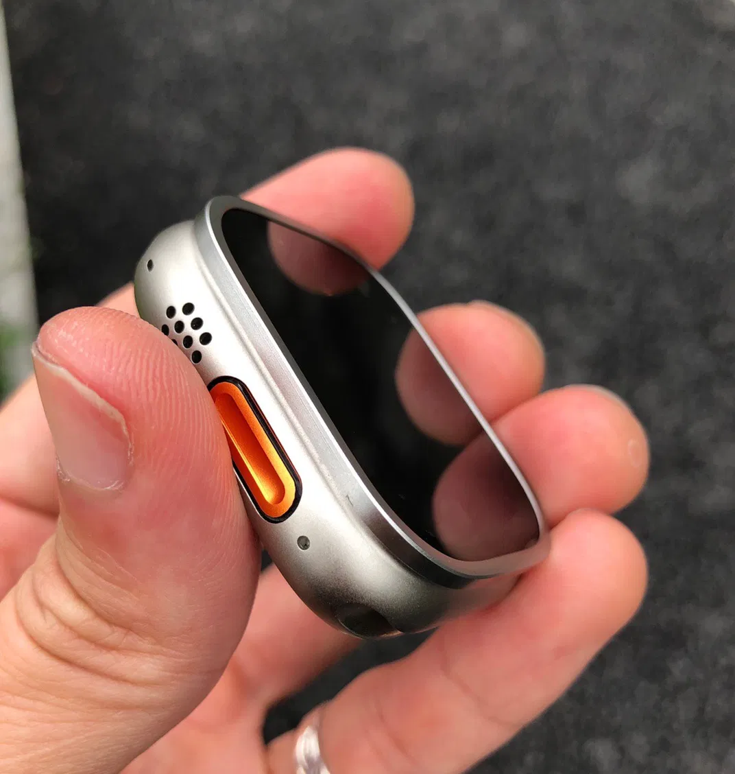 Metal Aluminium Alloy Ultra Thin Anti-Scratch with Matel Frame Tempered Glass Screen Protector for Apple Watch Ultra 49mm