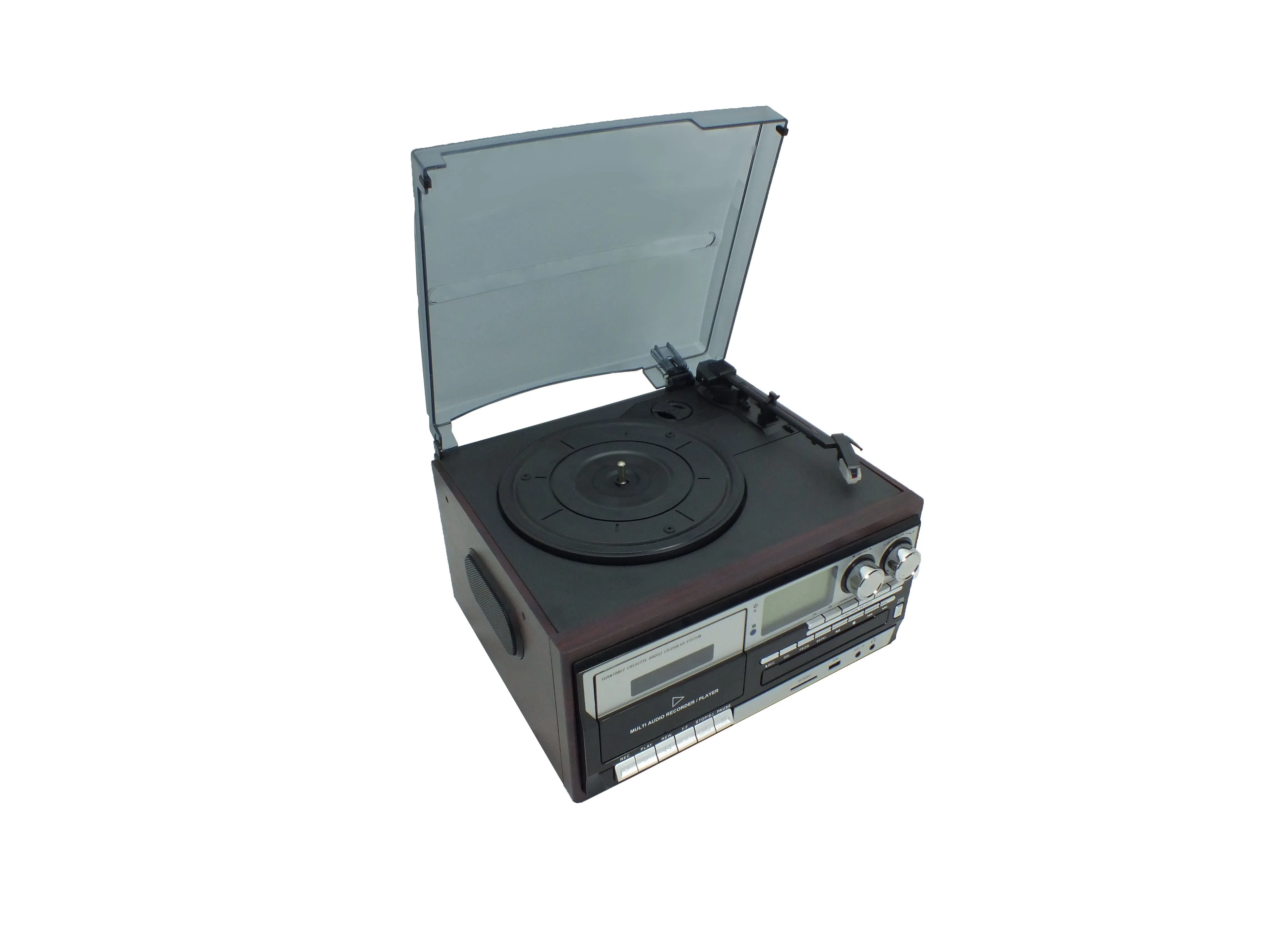 Best Recordings Multiple Audio Phonograph Retro Wooden Turntable Player