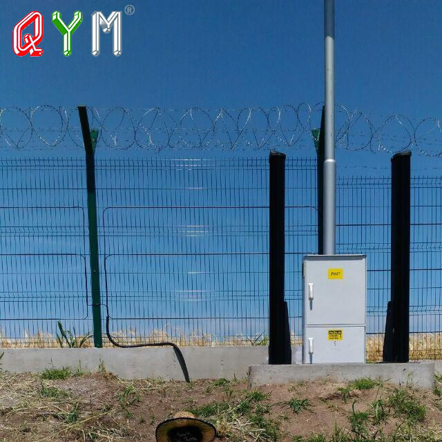 Airport Security Fence Galvanized Razor Wire Prison Fence